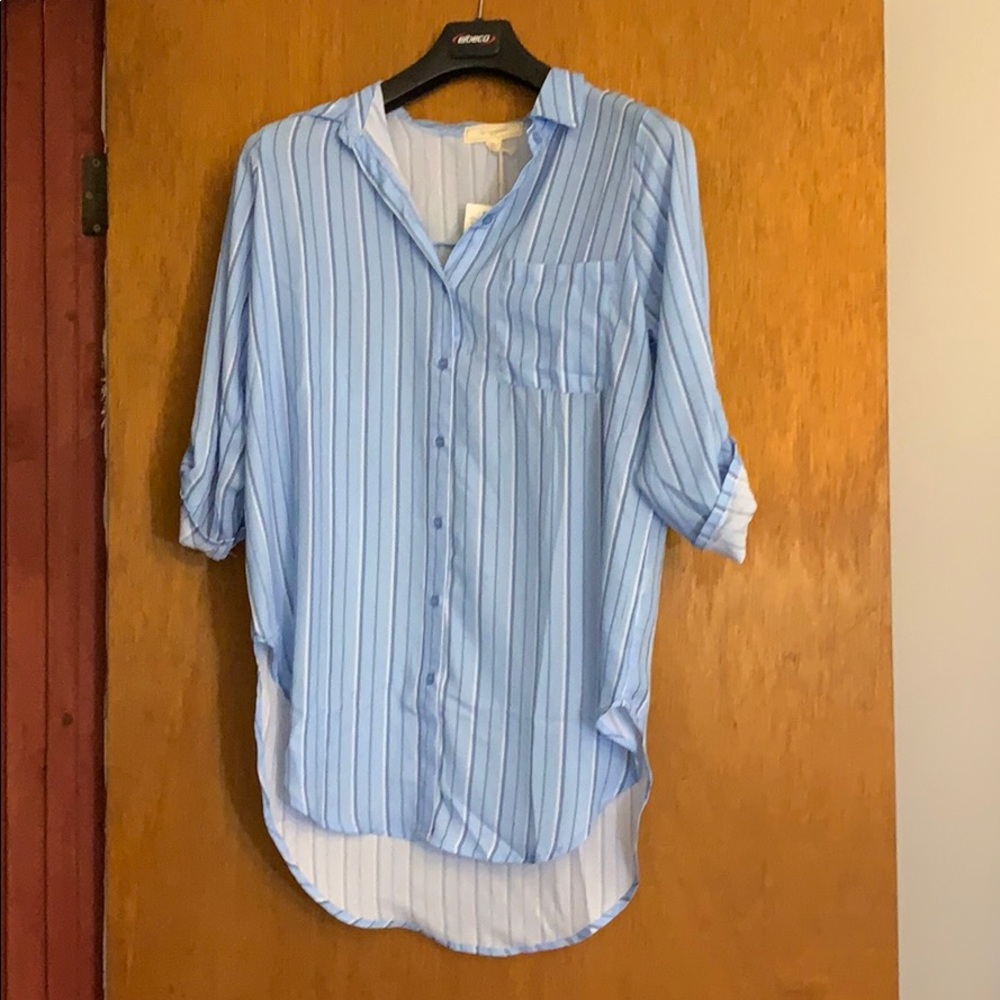 Blue loose top